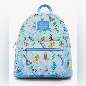Loungefly Disney Dogs Floral Mini Backpack BNWT